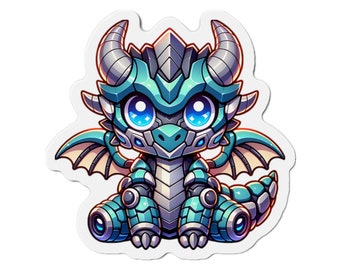 Kawaii Robotic Dragon Magnet, Whimsical Dragon Decor