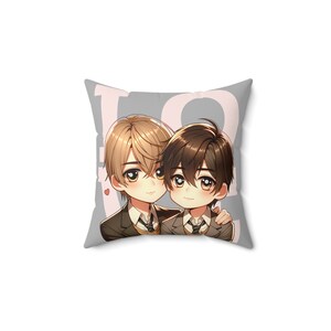 BL Spun Polyester Square Pillow, bl, bl merch, bl lover merch, bl lover gifts, bl fan gift, bl fan merch, bl gifts
