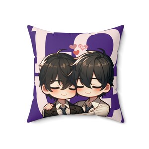 BL Spun Polyester Square Pillow, bl, bl pillows, bl merch, bl lover merch, bl fans, bl fan merch, bl addict gifts