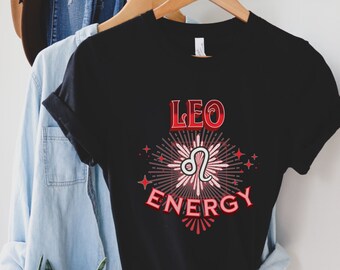Leo Zodiac Shirt: Astrology Gift, July August Birthday