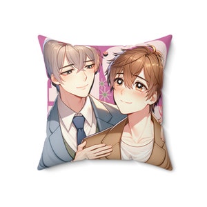 BL Spun Polyester Square Pillow, bl, bl pillows, bl merch, bl lover merch, bl fans, bl fan merch, bl addict gifts