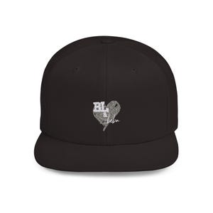 Gorra con visera plana bordada BL & boba: gorra de calle, moda urbana, gorra de béisbol personalizada, sombreros de hip hop, gorra de moda, gorra de moda