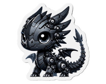 Kawaii Robotic Dragon Magnet: Whimsical Home Decor