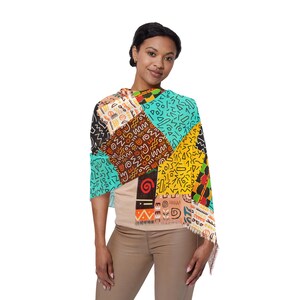 Colorful Lightweight Scarf, Bohemian Style Wrap, Fashion Accessory, Summer Shawl, Gifts for Her, Festival Scarf, african print, africa, boho