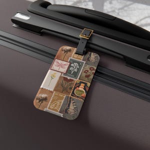 Vintage Floral Luggage Tag, Travel Accessory for Adventurers, Perfect for Gifts, Summer Trips, and Holidays, travel, travel gifts, chic,