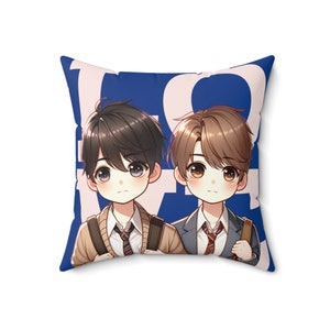 BL Spun Polyester Square Pillow, bl, bl pillows, bl merch, bl lover merch, bl fans, bl fan merch, bl addict gifts