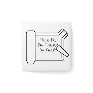 Apotheke Techniker Porzellan Magnet, Vertrauen Sie mir, im Zählen mit Fünf, Apotheker Geschenk, quadratisch Kühlschrankmagnet, Apotheke Dekor, Rezept