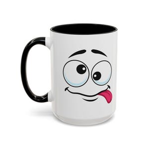 Funny Emoji Coffee Mug, Cute Coffee Cup for Gift, Fun Mug for Friends, Personalized Drinkware, Ideal for Birthdays, Celebrations, silly face
