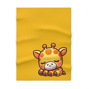 Sleeping Giraffe Soft Fleece Baby Blanket, Giraffe gifts, Baby shower gifts, baby shower ideas, baby gifts, giraffe lovers,