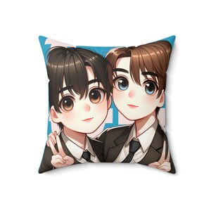 BL Spun Polyester Square Pillow, bl, bl pillows, bl merch, bl lover merch, bl fans, bl fan merch, bl addict gifts
