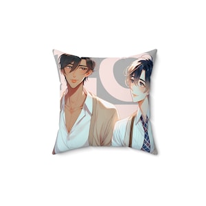 BL Spun Polyester Square Pillow, bl, bl merch, bl lover merch, bl lover gifts, bl fan gift, bl fan merch, bl gifts