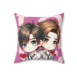 BL Spun Polyester Square Pillow, bl, bl pillows, bl merch, bl lover merch, bl fans, bl fan merch, bl addict gifts
