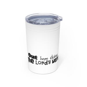Faithful Word Vacuum Insulated Tumbler - Christian Gift, Religious Travel Mug, Inspirational Drinkware, Bible Quote Cup, Church Pastor