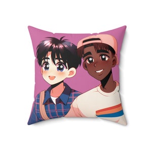 BL Spun Polyester Square Pillow, bl, bl pillows, bl merch, bl lover merch, bl fans, bl fan merch, bl addict gifts