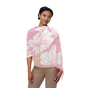 Bufanda ligera y elegante con flores para primavera, accesorio fácil de combinar, perfecta para fiestas, regalos y uso diario. Bufanda floral, bufanda boho chic.