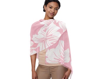 Chic Floral Scarf: Lightweight Polyester Spring Accessory