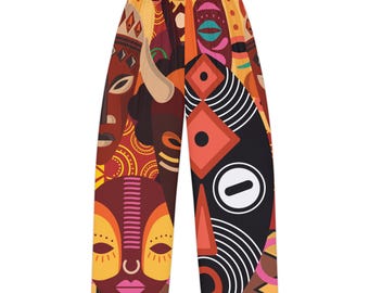 Boho Pyjama Hose: Bunte Afrika Lounge Wear