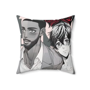 BL Spun Polyester Square Pillow, bl, bl pillows, bl merch, bl lover merch, bl fans, bl fan merch, bl addict gifts