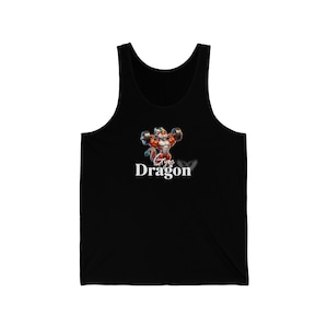 Gym Dragon Unisex Jersey Tank, gym dragon tee, workout clothing, muscle tee, muscle shirt, fitness shirts, fitness gift, gym gift, gym goer