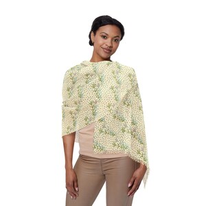Lightweight Scarf, Pastel Green Scarf, Spring Accessories, Soft Fashion Wrap, Beach Cover-up, Gift for Her, minimalist scarf, nature scarf