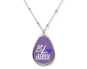 BL Daily Oval Necklace: Zinc Alloy Fandom Jewelry