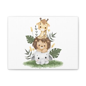 Cute Animal Friends Wall Art, Nursery Decor, Kids Room Decor, Baby Shower Gift, Playroom Art, art for kid&#39;s room, nursery gifts, animal art