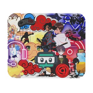 Fun Gaming Mouse Pad for Gamers, Anime Mouse Pad, Desk Accessory, Gifts for Gamers, Video Game Decor, gamer gifts, anime gifts, anime lovers