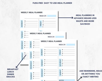 weekly meal planner, weekly meal planner printable,  weekly meal plan printable, weekly meal plan, dinner meal plan, meal organiser,