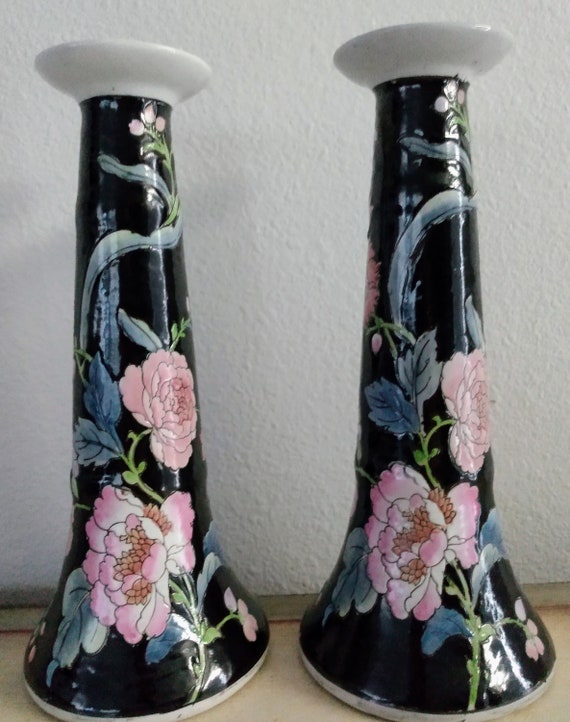 Vintage Chinese Candle Holder dynasty by Heygille Etsy