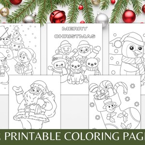 Kerstkleurplaten, Kerstkleurplaten, Kleurplaten voor kinderen, Kleurplaten voor volwassenen, Kerstactiviteiten voor kinderen, Kleurboek