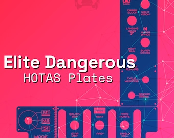 Hotas Plates for Saitek X55-X56 - Elite Dangerous