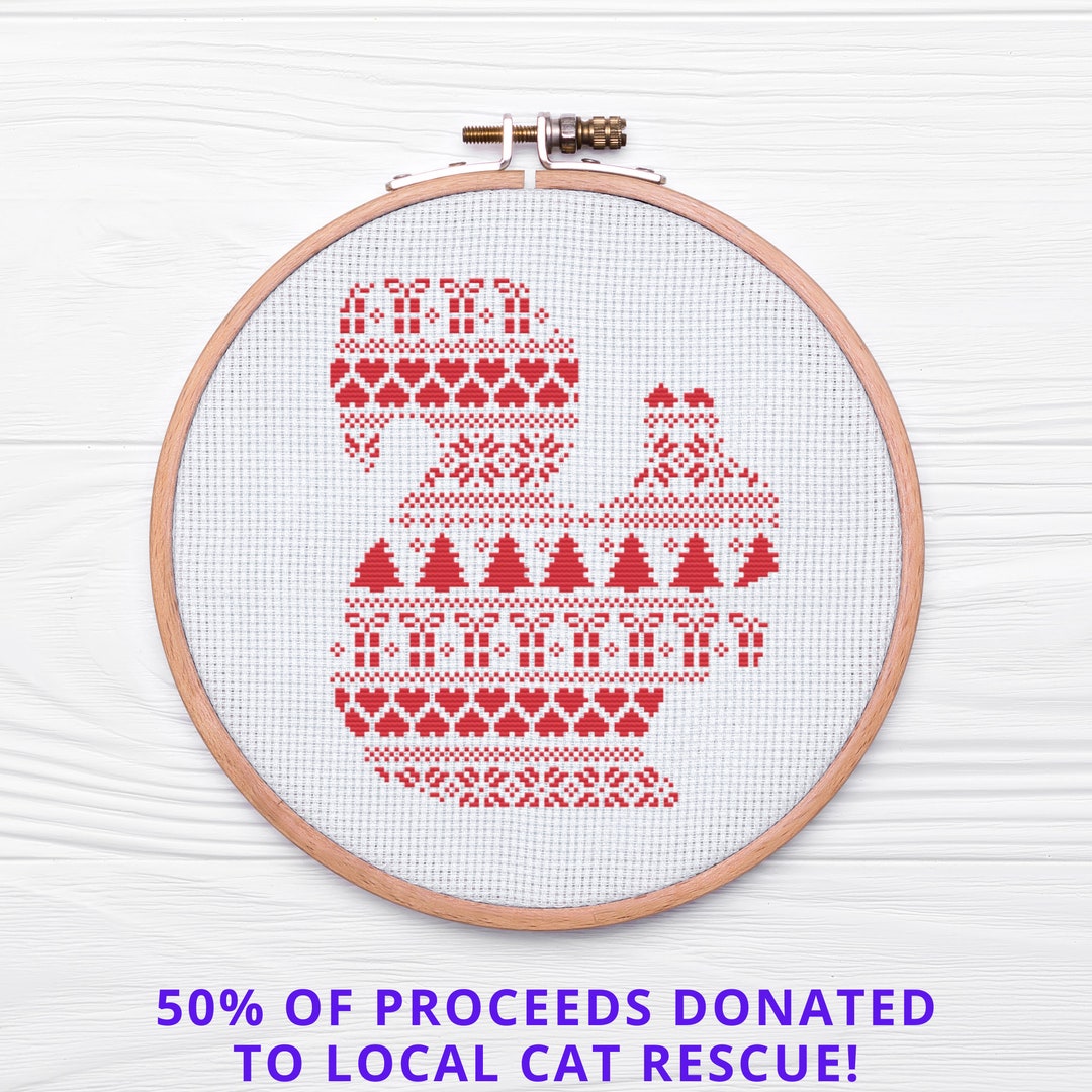Squirrel Christmas Sweater Cross Stitch Pattern - PDF Download - Etsy