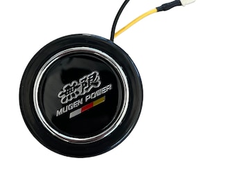 Mugen Universal Racing Steering Wheel horn button Honda Acura Civic Si CRX Integra RSX TSX Prelude Del Sol Type R Accord Nsx