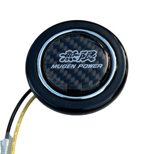 Carbon Fiber Mugen Universal Racing Steering Wheel horn button Honda Acura Civic Si CRX Integra RSX TSX Prelude Del Sol Type R Accord Nsx