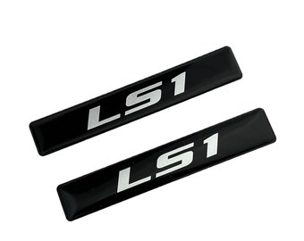2 Fender Badge Aluminum Emblems Dash Console For Chevy LS1 Camaro Corvette Pontiac Swap Engine Black