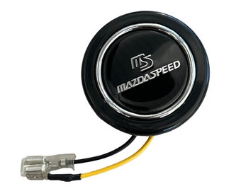 Mazdaspeed MS Universal Racing Steering Wheel horn button Mazda Miata RX7 RX8 MX6 MX3 Protege Eunos RoadsterJDM