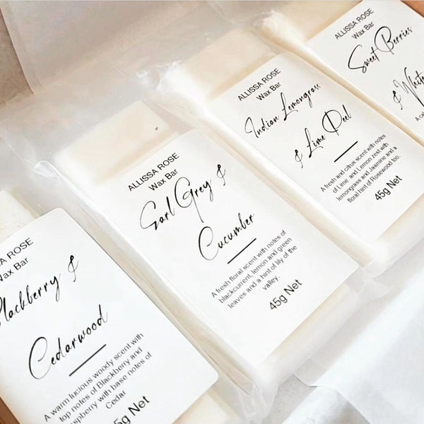 Allissa Rose Wax Melt Snap Bars