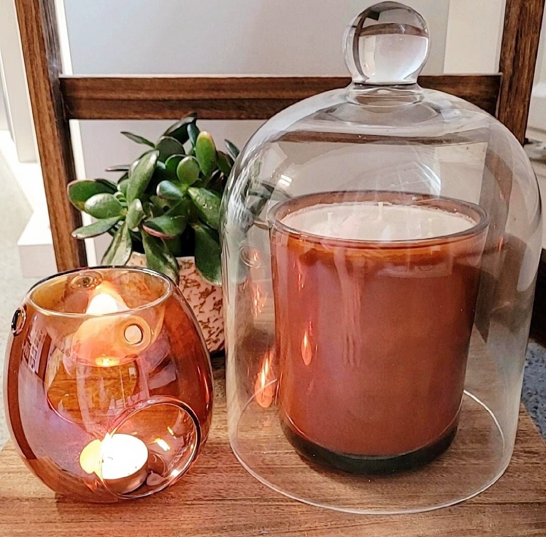 Decorative Glass Candle Cloche / Display Case Etsy UK