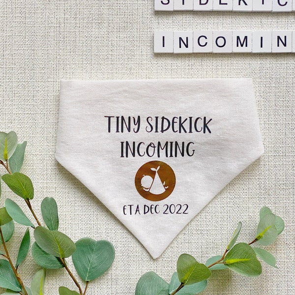Pregnancy Announcement Dog Bandana Etsy