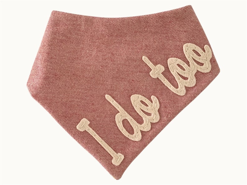 Bandana personalizada para perro / Bandana personalizada para mascota / Bandana de fieltro bordada a mano / Bandana de embarazo para perro / Bandana de cumpleaños para perro / Regalo para perro imagen 5