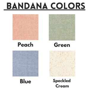 Puede incluir: Cuatro muestras de tela que muestran diferentes colores y patrones: melocot&oacute;n, verde, azul y crema moteado.