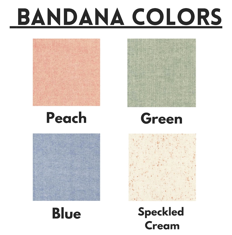 Puede incluir: Cuatro muestras de tela que muestran diferentes colores y patrones: melocot&oacute;n, verde, azul y crema moteado.