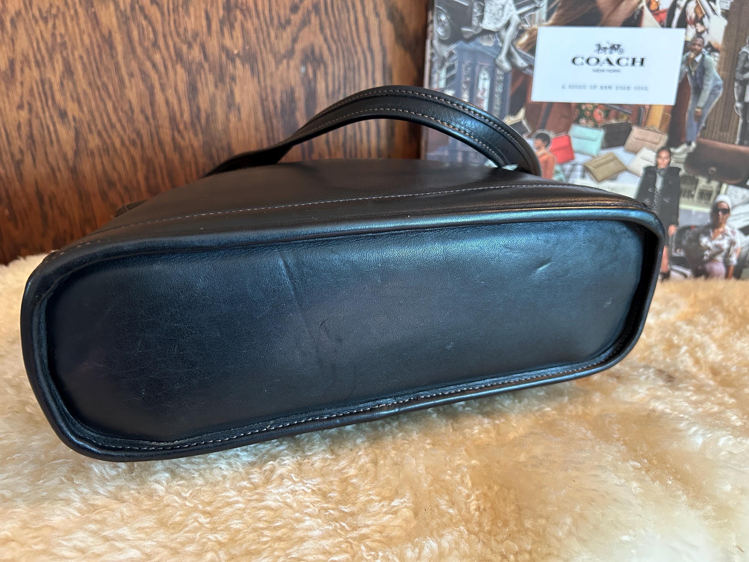 バッグ Vintage Coach Bleeker Shoulder Bag Black Vintage Coach Bleeker Shoulder Style 9310 Black W Hangtag - Etsy
