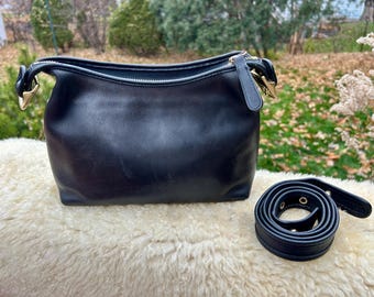 Vintage Coach Soho Handle Bag 4158 - Black Leather Crossbody