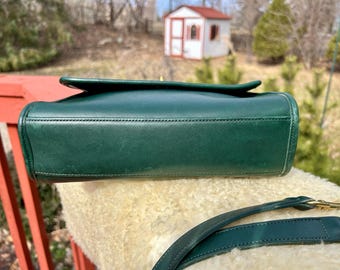 Vintage Coach Bottle Green Court Bag Style 9870 USA Made - Etsy