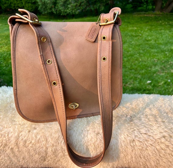 Vintage Coach Stewardess Style 9525 Putty W Hang Tag NYC Made - Etsy