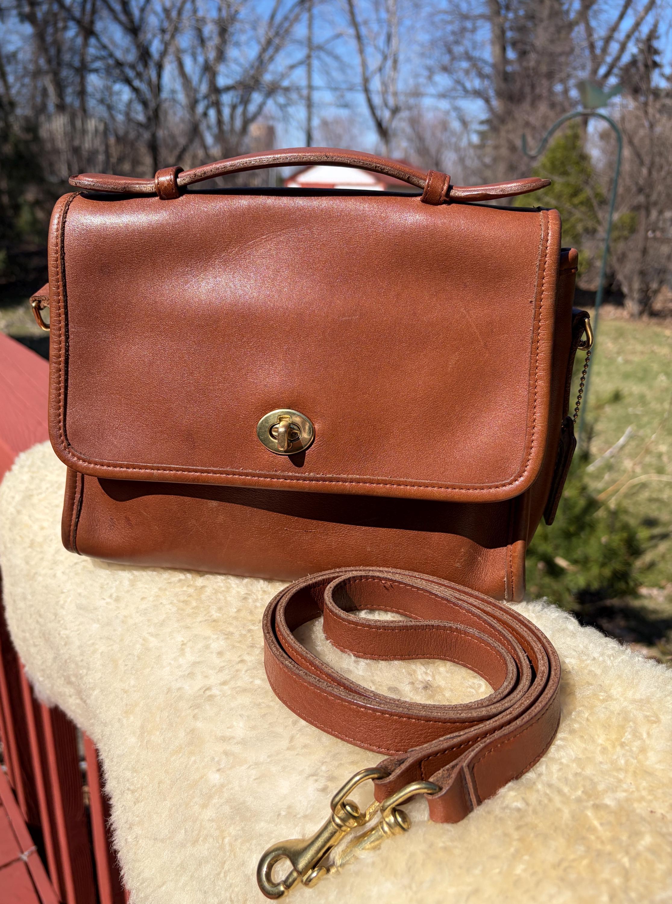 British Tan Court Coach Purse - Etsy