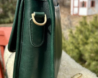 Vintage Coach Bottle Green Court Bag Style 9870 USA Made - Etsy