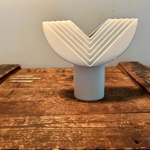 Rosenthal Studio Linie Ambrogio Pozzi Totem 7&quot; White Matte Porcelain Vase