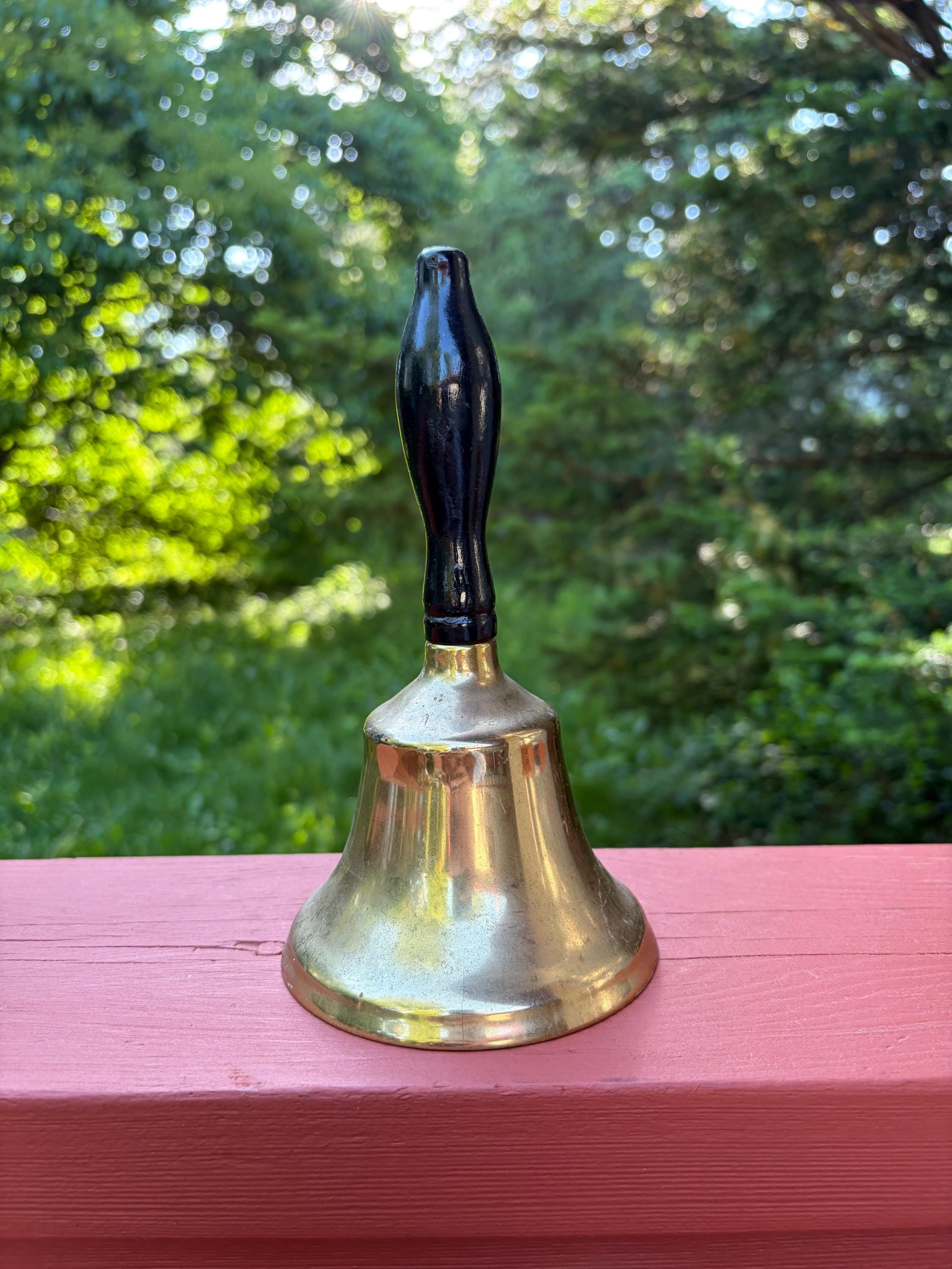 Vintage Hand Held School Bell - Etsy